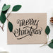 Free Merry Christmas Greeting Card Mockup Psd