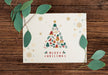 Free Merry Christmas Greeting Card Mockup Psd