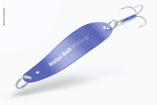 Free Metal Spoon Bait Mockup Psd