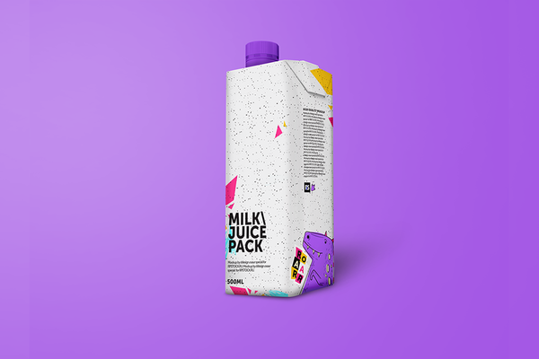 Free Milk Packaging Mockup