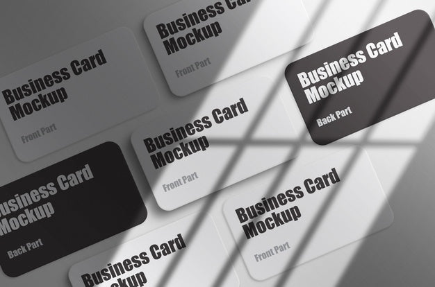 Free Minimal Business Card Mockup Presentation Psd Psd