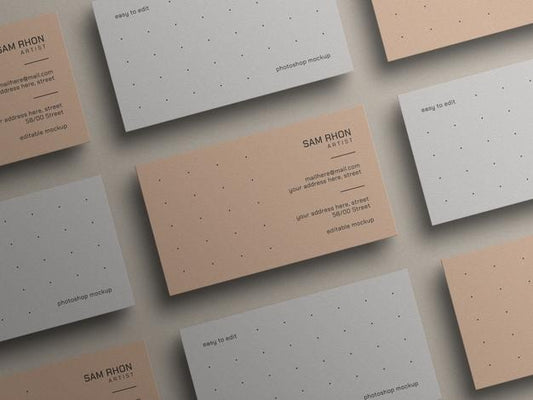 Free Minimal Business Card Mockup Psd