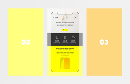 Free Minimal Flat App Presentation Mockup