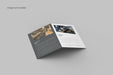Free Minimalist Bifold Brochure Mockup Psd