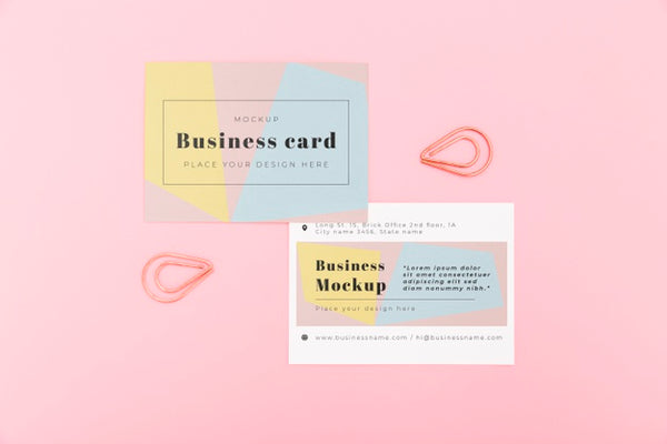 Free Minimalist Business Card Mockup Psd