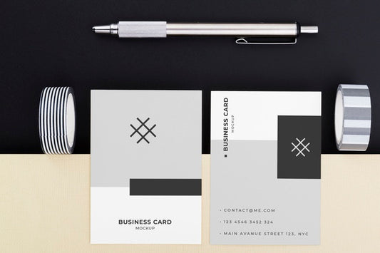 Free Minimalist Business Card Mockup Psd