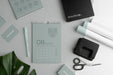 Free Minimalist Mock-Up Calendar Arrangement Psd