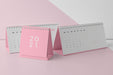 Free Minimalist Mock-Up Calendar Assortment Psd