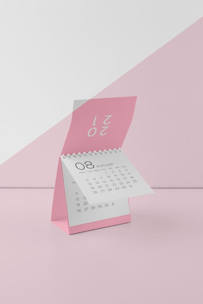 Free Minimalist Mock-Up Calendar Assortment Psd