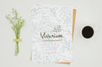 Free Minimalist Paper Mock-Up On White Background Psd