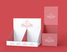 Free Minimalist Red Exhibitors Mock-Up Psd