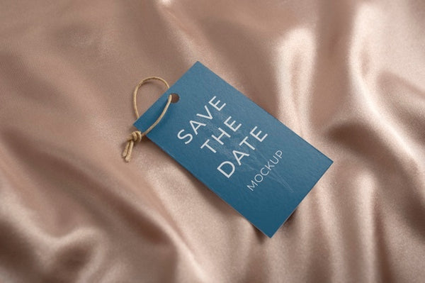 Free Minimalist Save The Date Stationary Mockup Psd