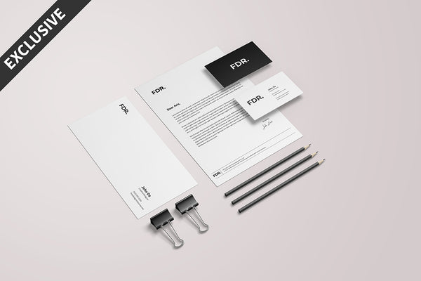 Free Minimalist Stationery Mockup Vol. 2