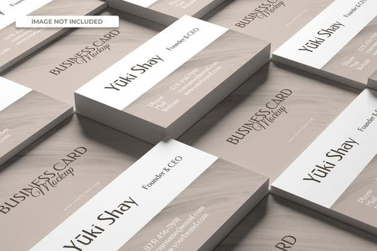 Free Minimalist Visiting Business Card Mockup Psd
