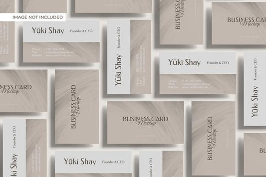 Free Minimalist Visiting Business Card Mockup Psd