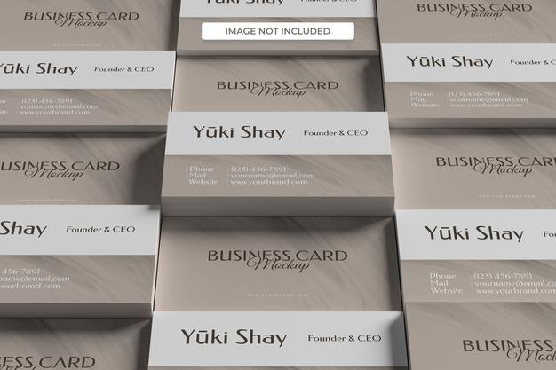 Free Minimalist Visiting Business Card Mockup Psd