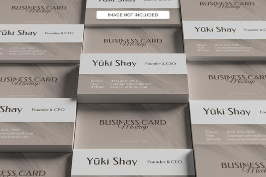 Free Minimalist Visiting Business Card Mockup Psd