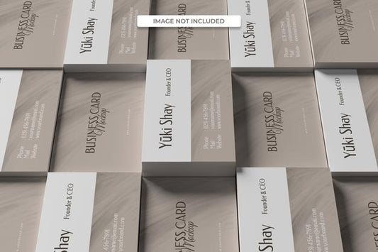 Free Minimalist Visiting Business Card Mockup Psd
