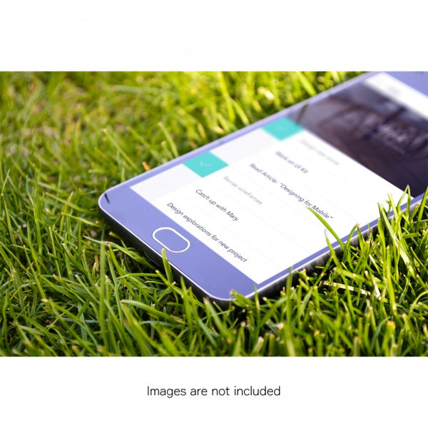 Free Mobile Phone Screen On Grass Mock Up Psd