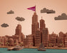 Free Mock-Up City 3D Building Miniature Model Psd