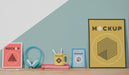 Free Mock Up Frame On Desk Psd