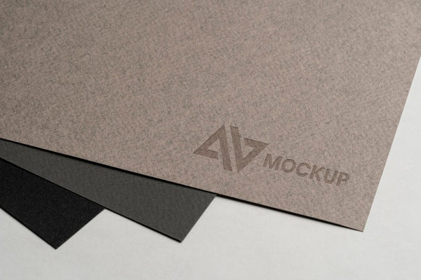 Free Mock-Up Logo Design On Stationery Accessories Psd