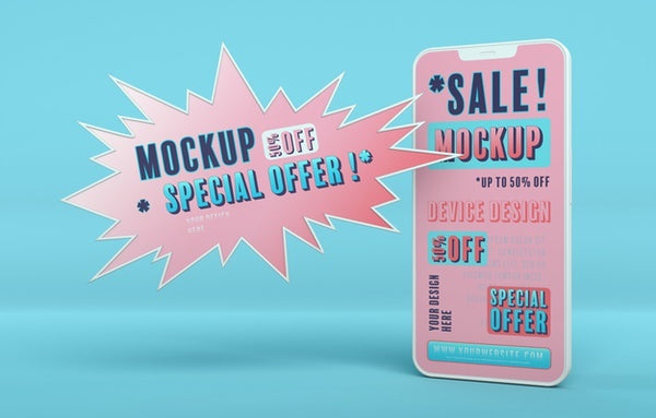 Free Mock-Up Of Smartphone Sale Psd