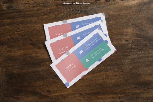 Free Mock Up Of Three Business Cards Psd