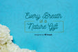 Free Mock-Up Positive Message Beside Flowers Psd