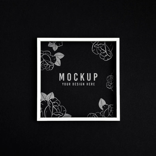 Free Mockup Frame On Wall Psd