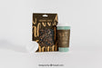 Free Mockup Of Coffee Cup Next To Bag Psd