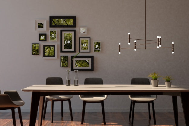 Free Mockup Of Frames In Interior Psd