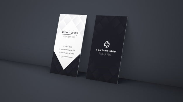 Free Mockup Of Leaning Business Cards Psd