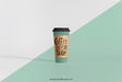 Free Mockup Of Tall Coffee Cup Psd