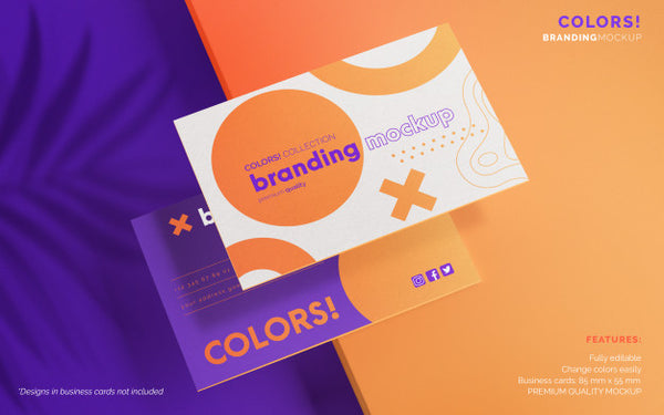 Free Modern Branding Mockup With Business Cards Psd
