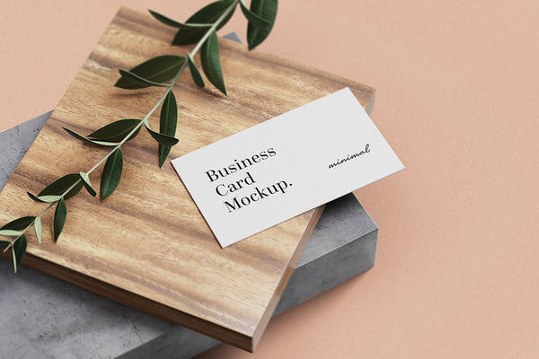 Free Modern Business Card Mockup