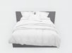 Free Modern Double Bed Mockup Isolated Psd