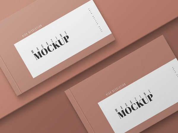 Free Modern Double Magazine Mockup Psd