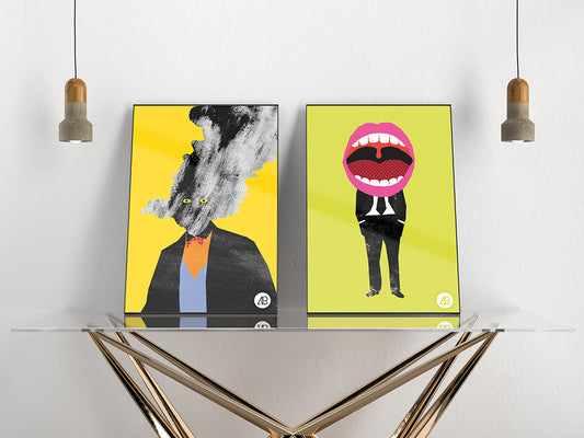 Free Modern Double Poster Mockup Vol.3