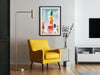 Free Modern Interior Artwork Frame Mockup