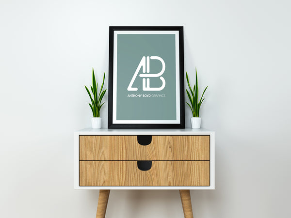 Free Modern Poster Mockup Psd