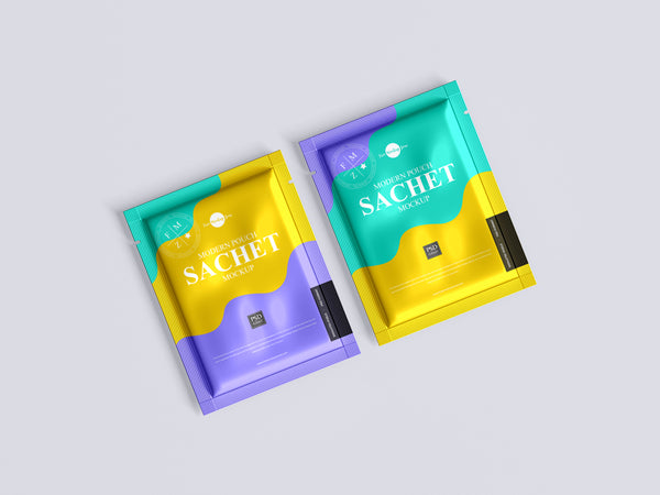 Free Modern Pouch Sachet Mockup