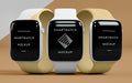 Free Modern Smartwatches With Screen Mock-Up Psd