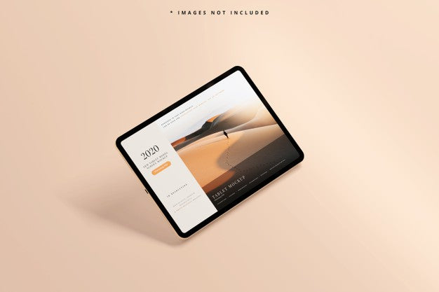 Free Modern Tablet Screen Mockup Psd