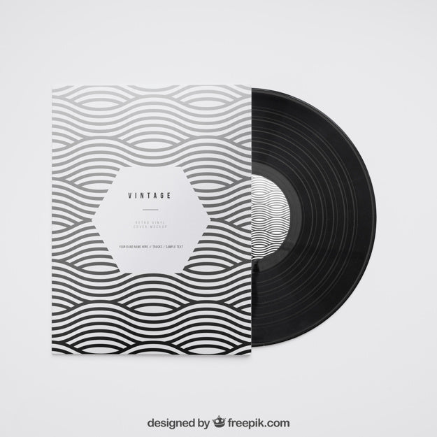 Free Modern Vinyl Mockup Psd