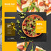 Free Moody Restaurant Food Bifold Brochure Mock-Up Psd
