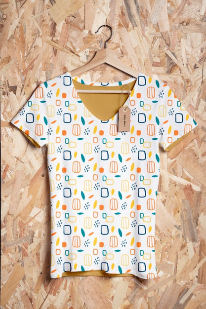 Free Multicolored Shirt Concept Mock-Up Psd