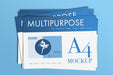 Free Multipurpose A4 Papers Mockup Psd