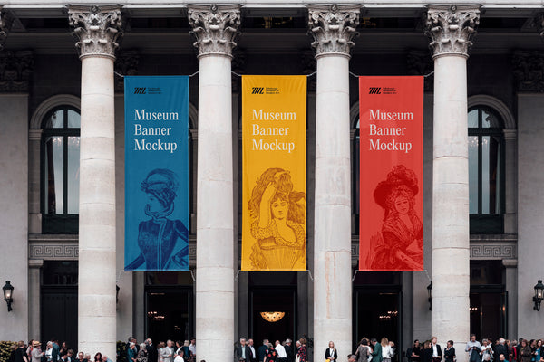 Free Museum Banners Mockup