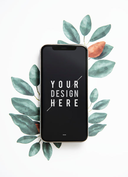 Free Nature Mobile Phone Screen Mockup Psd